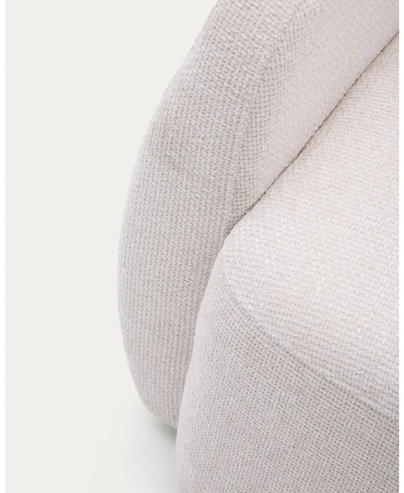 Kremowa rozkładana sofa z tkaniny szenilowej 225 cm Laira – Kave Home