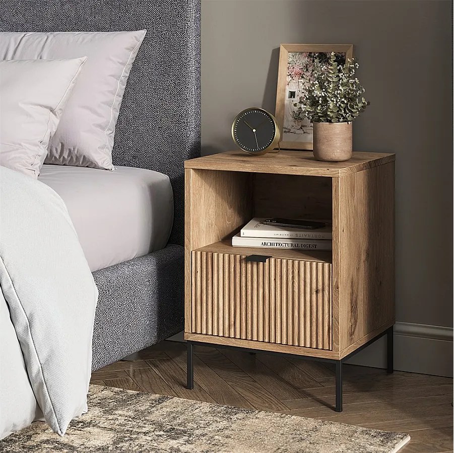 Stolik nocny viking oak 40x38.1x55 eliza