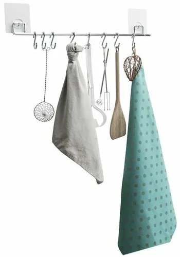 Compactor Samoprzylepna wisząca listwa kuchenna Bestlock Magic, 8 haczyków