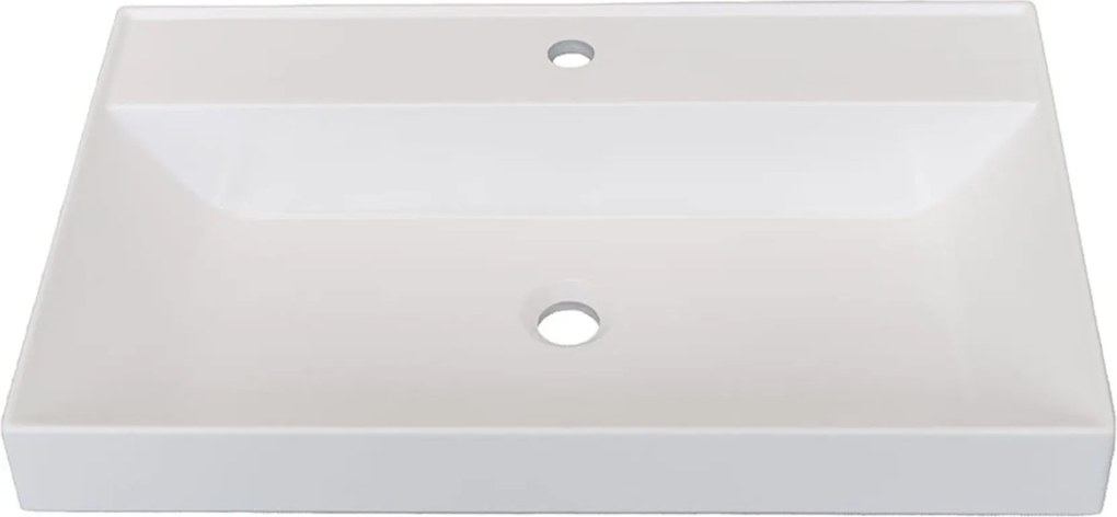 Zestaw umywalka z konglomeratu NAVI 50 x 45 cm + stojąca konsola NAVI Step | Różne kolory | Różne rozmiary : Kolor - Niebieski, Otwory na baterię - Bez otworów, Rozmiar - 50 x 45 cm