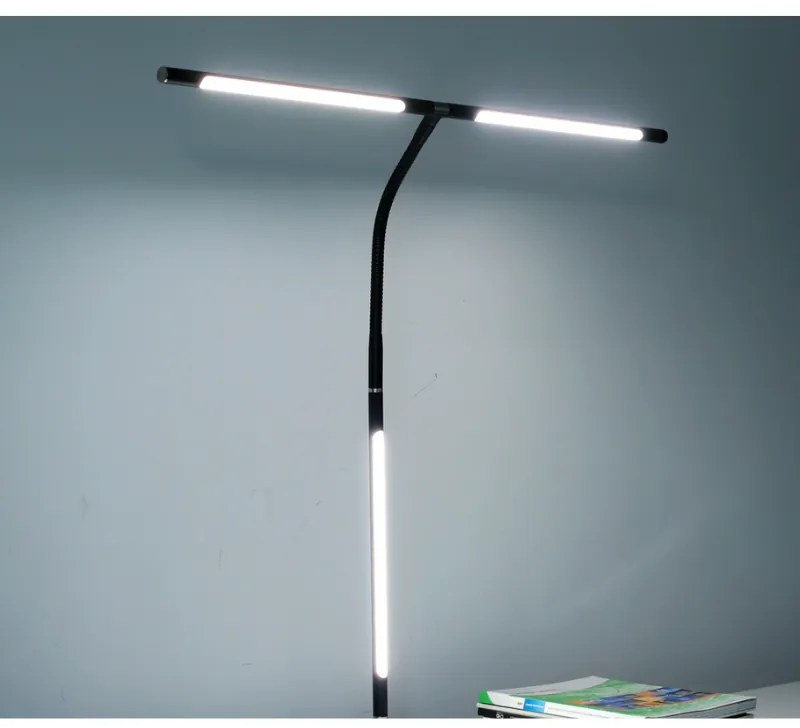Lampa LED na biurko NOX, zacisk, pilot zdalnego sterowania