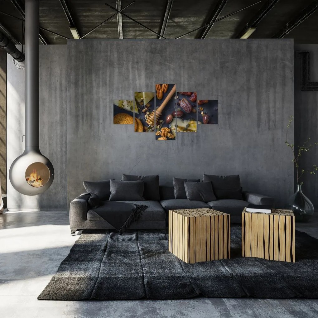 Obraz z suszonymi owocami (125x70 cm)