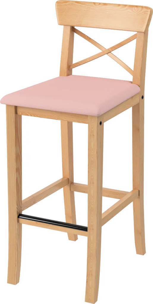 Pokrowiec na krzesło barowe Ingolf z tapicerowanym siedziskiem