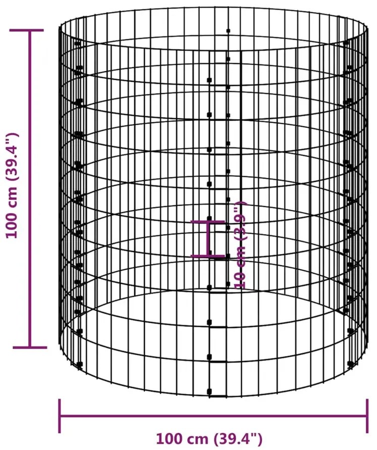 Siatkowy kompostownik ogrodowy D6-C02