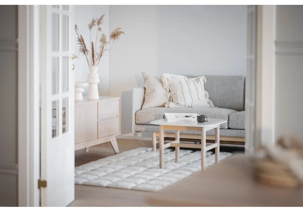 Rozkładany stół z blatem w dekorze dębu 190x90 cm Yumi – Rowico