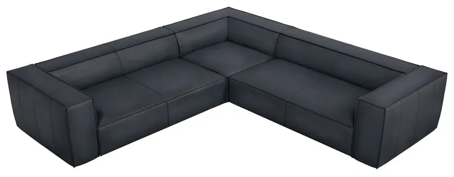 Ciemnoniebieski skórzany narożnik (strona zmienna) Madame – Windsor &amp; Co Sofas