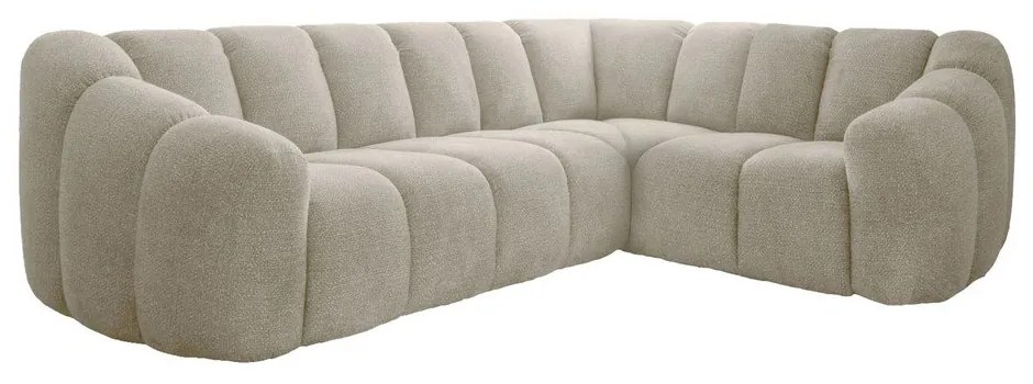 Beżowy narożnik (prawostronny/w kształcie litery L) Shell – Miuform