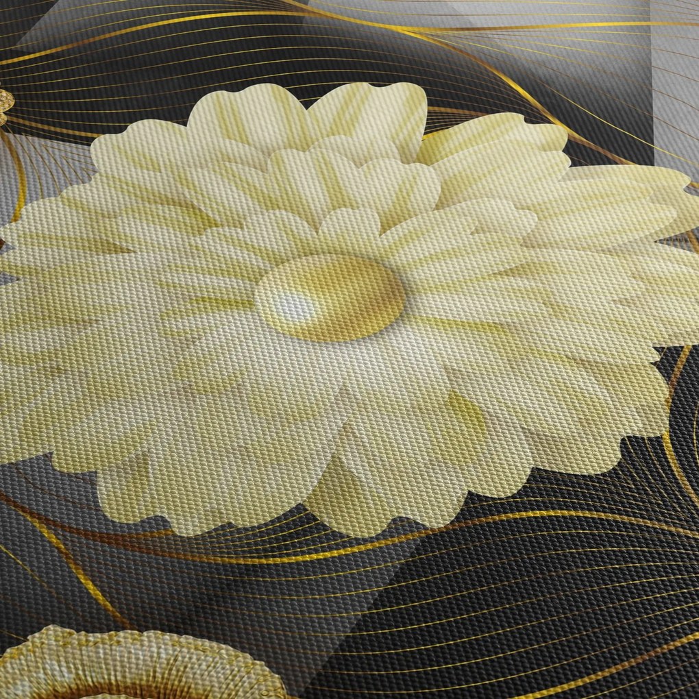 Obraz - Decor II. (z zegarem) (90x30 cm)