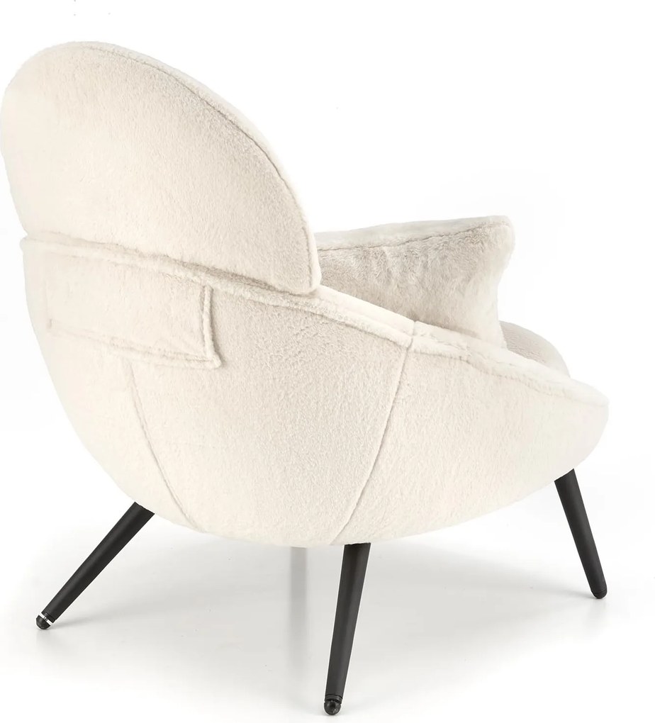 Fotel Merry z tkaniny imitującej futro