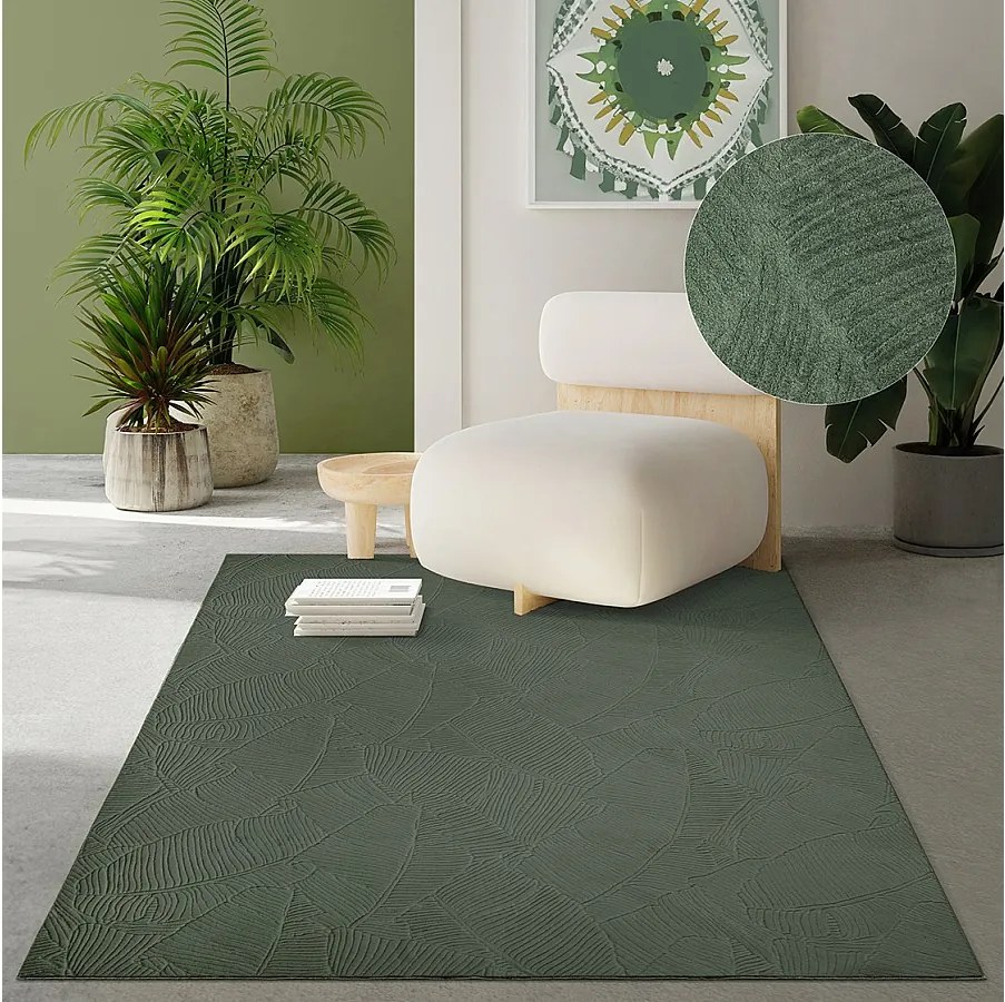 Dywan Rio Salon antypoślizgowy liście, Las, 120 x 160 cm