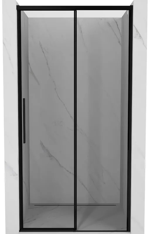 Mexen Rox drzwi prysznicowe rozsuwane prawe 130 cm, czarna ramka, czarne - 8C2-130-000-70-70-P