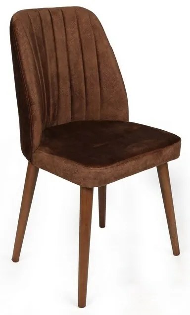 Zestaw krzeseł do jadalni Alfa Brown and Walnut, 2szt.