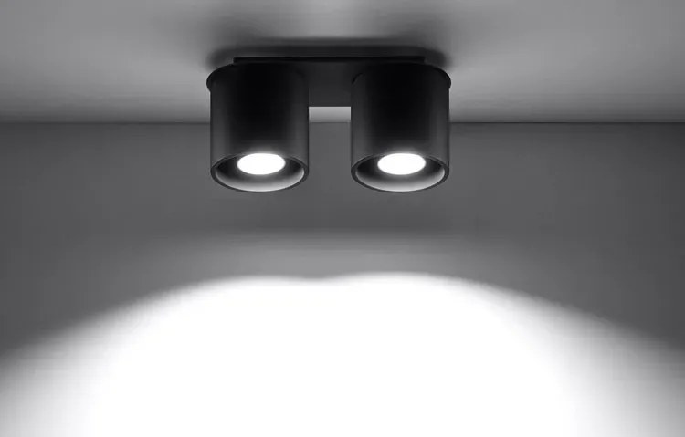 Nowoczesny plafon LED E761-Melvis - czarny