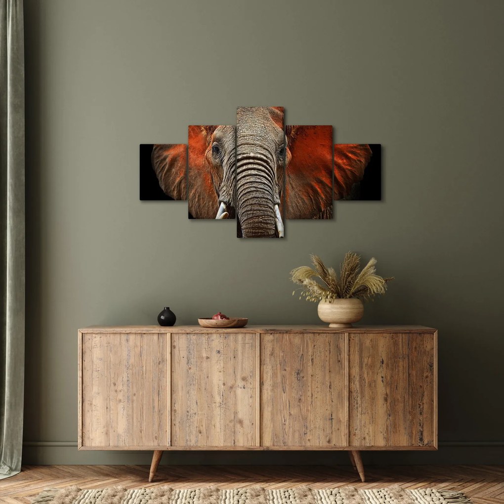 Obraz - Słonie z Tsavo (125x70 cm)