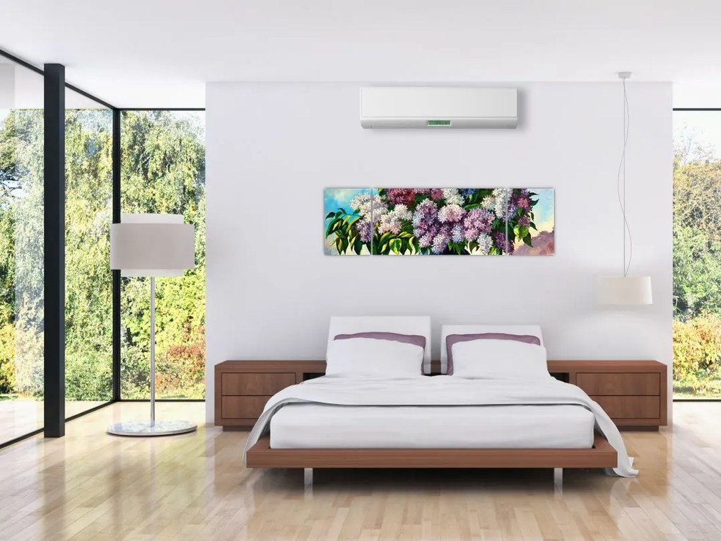 Obraz - Bukiet bzu (170x50 cm)