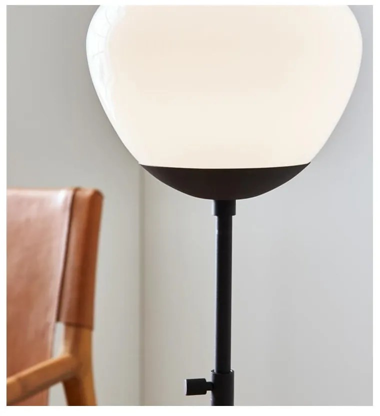 Czarna lampa stołowa Markslöjd Rise, wys. 75 cm