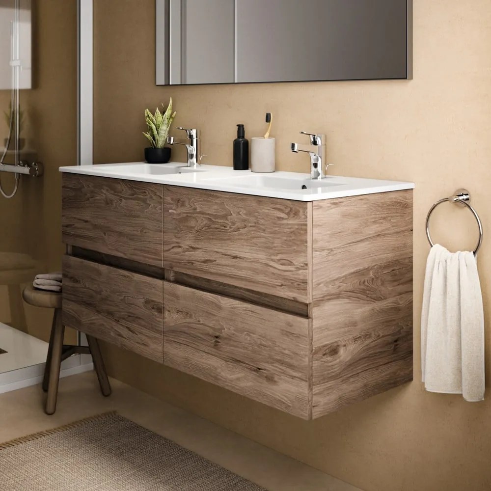 Wisząca szafka pod umywalkę w dekorze orzecha 120x55 cm Eurovit+ – Ideal Standard