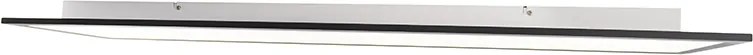 Nowoczesna lampa sufitowa czarna z wbudowanymi diodami LED 120 cm - Liv