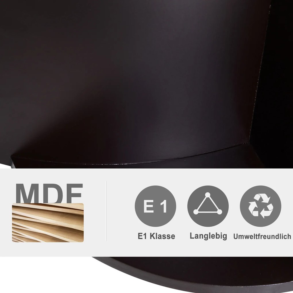 Pawhut Legowisko Ścienna Półka dla Kota Pluszowa Nakładka Mdf Brązowy Wygodne i Stylowe 41x28x21cm | Aosom PL