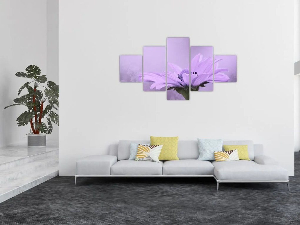 Obraz - Fioletowy kwiat (125x70 cm)