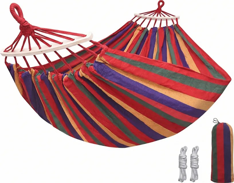 Hamak ZENVIO COMFORT 200x80 cm, czerwony + torba gratis