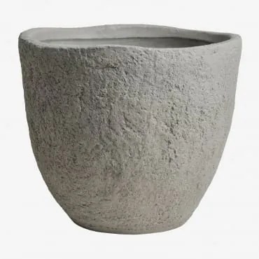 Doniczka Z Cementu Nuria Ø45 Cm - ↑40 Cm & Jasnoszary - Sklum