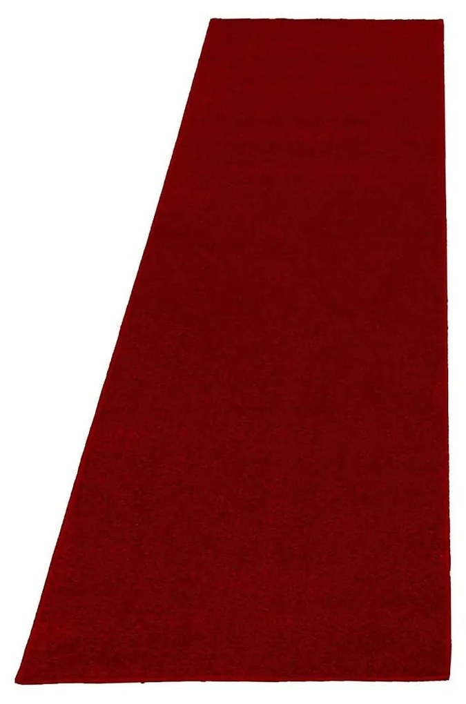 Dywan jednolity Ata czerwony 80 cm x 250 cm