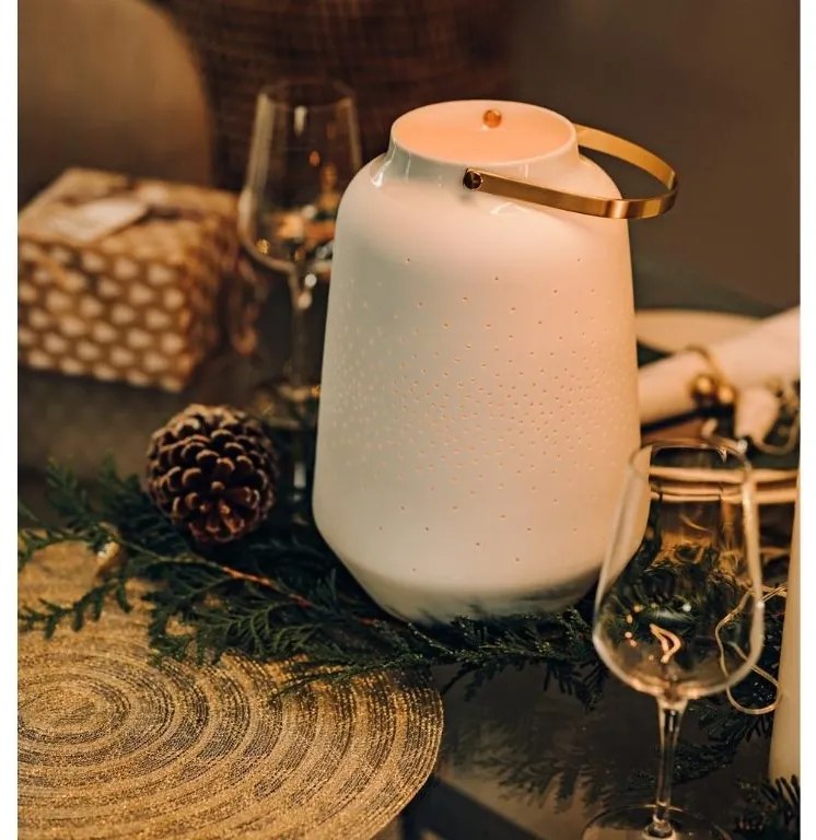 Biała porcelanowa LAMPA rozmiar XL (30 cm)