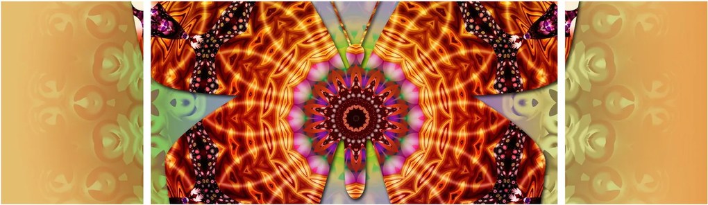 Obraz - Etno motyl (170x50 cm)