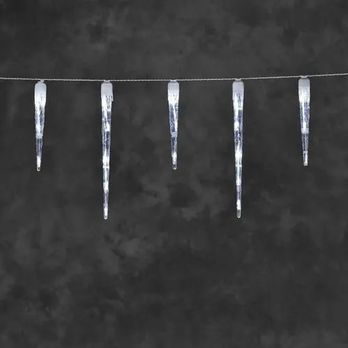 Łańcuch świetlny LED Rampouchy 32 LED, zimna biel,7,75 m
