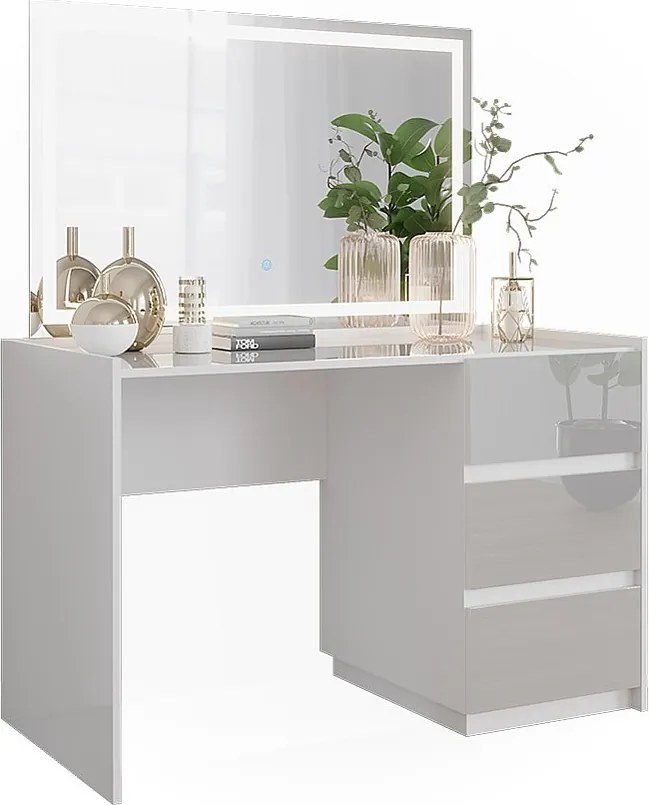 Toaletka biały wysoki połysk 120x60x78.6 marla