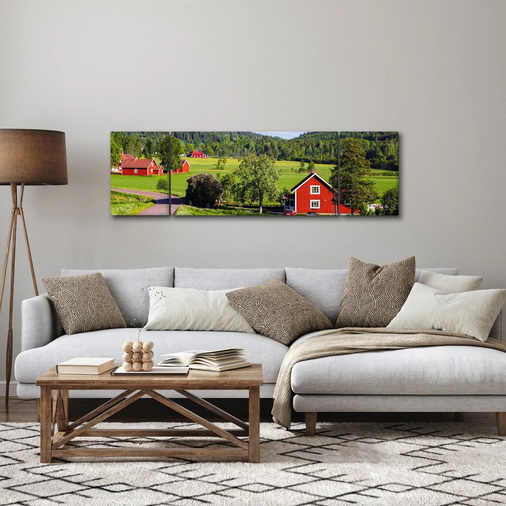 Obraz wsi (170x50 cm)