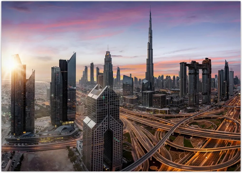 Obraz - Panorama Dubaju (70x50 cm)