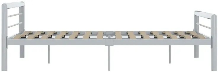 Szare metalowe łóżko 180x200 cm B5-E58