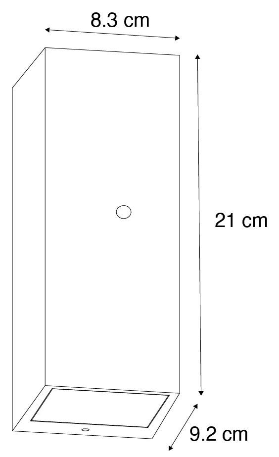 Zewnetrzna Kinkiet / Lampa scienna rdzawy brąz 2-punktowy GU10 AR70 IP44 z czujnikiem światło-ciemność - BalenoPrzemysłowy Oswietlenie zewnetrzne