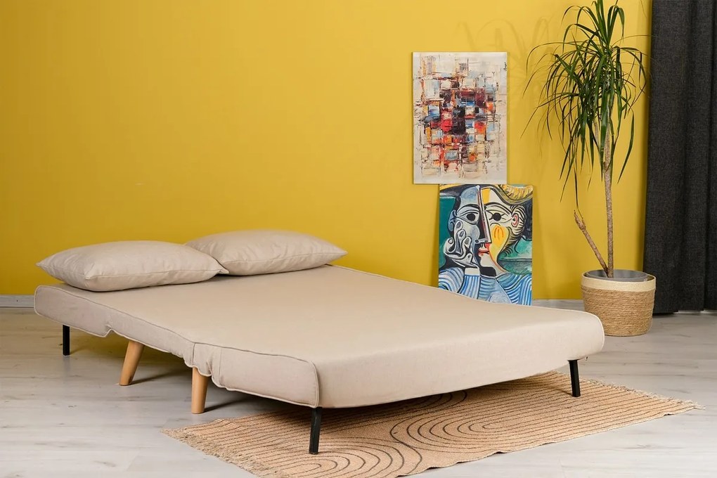 Sofa rozkładana Folde 2 kremowa