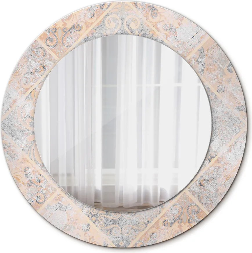 Lustro dekoracyjne okrągłe Shabby mozaika