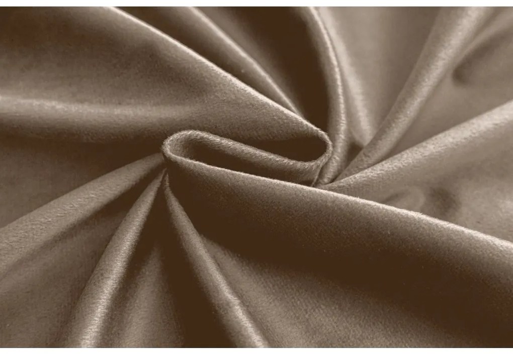Jasno-beżowa zasłona zaciemniająca VELVET 140x250 cm Zawieszanie: Metalowe pierścienie