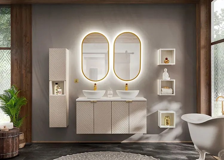 Kaszmirowa wisząca szafka pod umywalkę Z1-B32