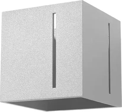 Szary kwadratowy kinkiet LED - 3X EX525 C6-F75