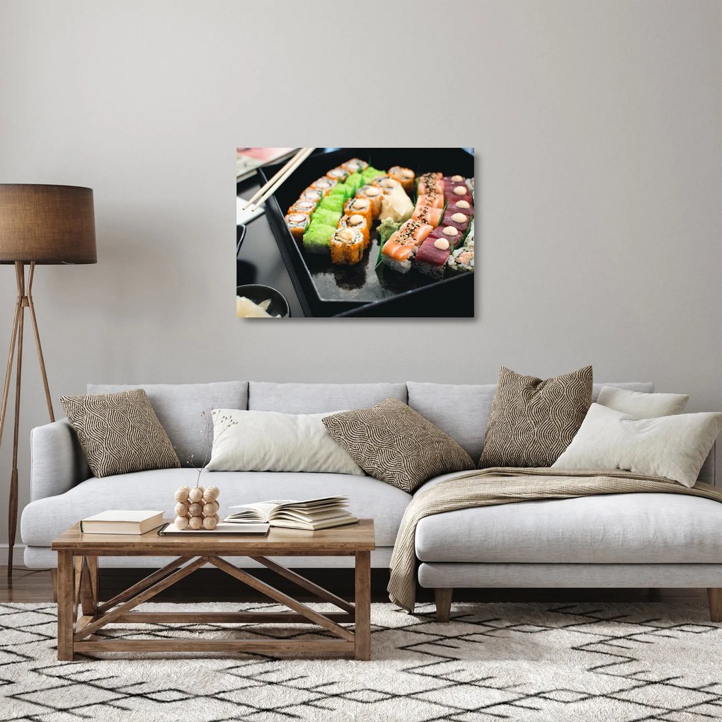 Obraz na szkle - Sushi (70x50 cm)