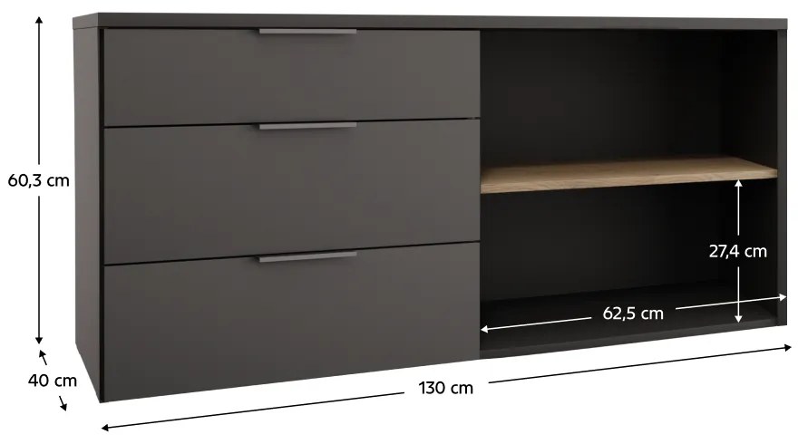 Komoda ADAPO 05, antracyt