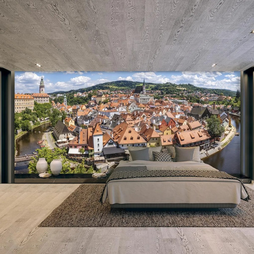 Fototapeta - Widok na miasto (196x136 cm)