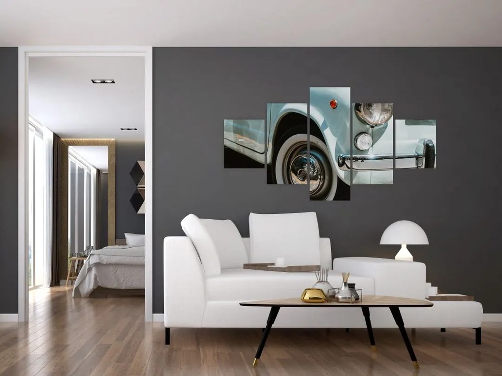 Obraz - Fiat retro samochód (125x70 cm)