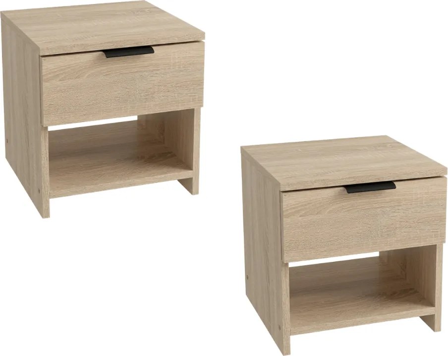 Stoliki nocne HAVANA (2 szt.), dąb sonoma