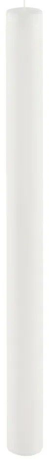 Biała wysoka świeczka Ego Dekor Cylinder Pure, 53 h