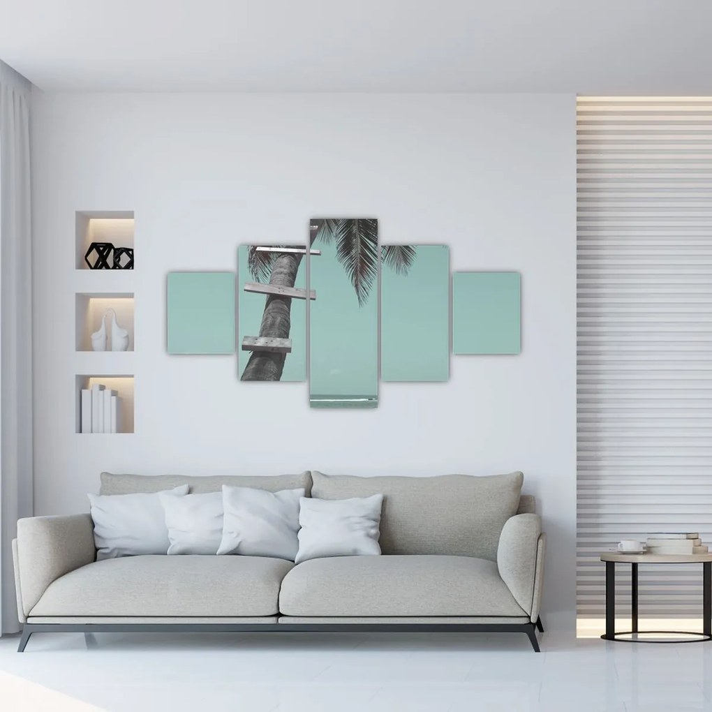 Obraz - Palma na Karaibach (125x70 cm)