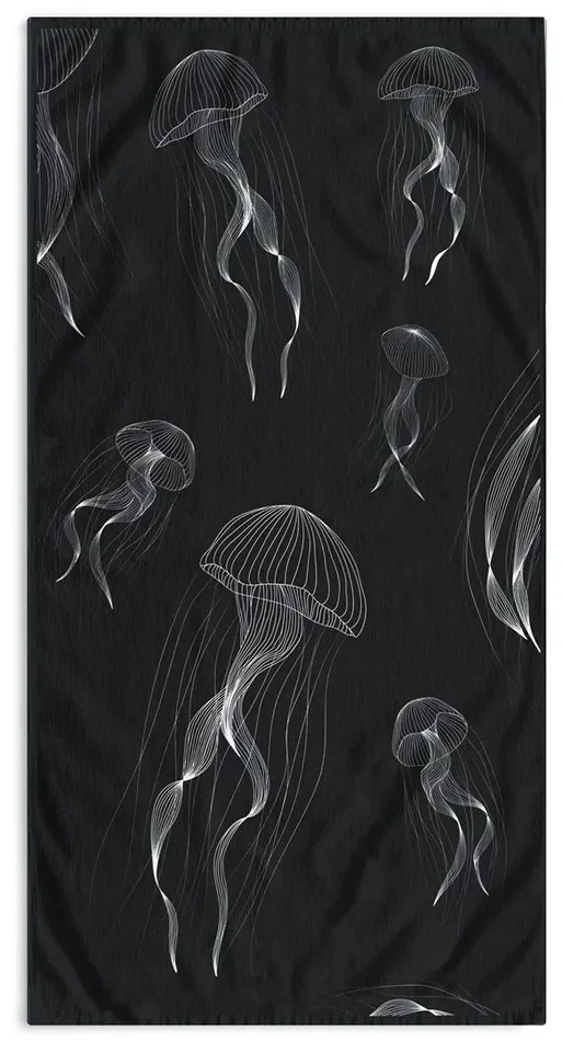 DecoKing Ręcznik plażowy Jellyfish, 90 x 180 cm