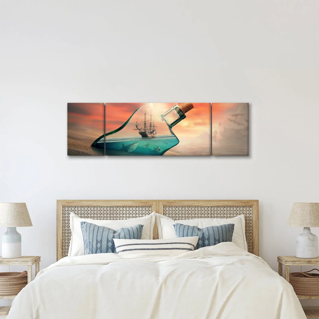 Obraz - Życie w butelce (170x50 cm)