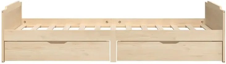 Drewniane łózko dla chłopca z szufladami 90x200 S6-K56